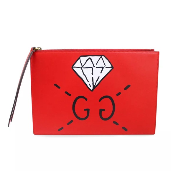 Gucci Ghost Clutch Bag Calfskin - Picture 2 of 10